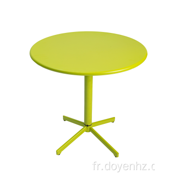 Table ronde pliante en métal de 76 cm